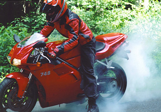 Ducati burn-outs