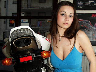Honda CBR 1000 RR babes picture
